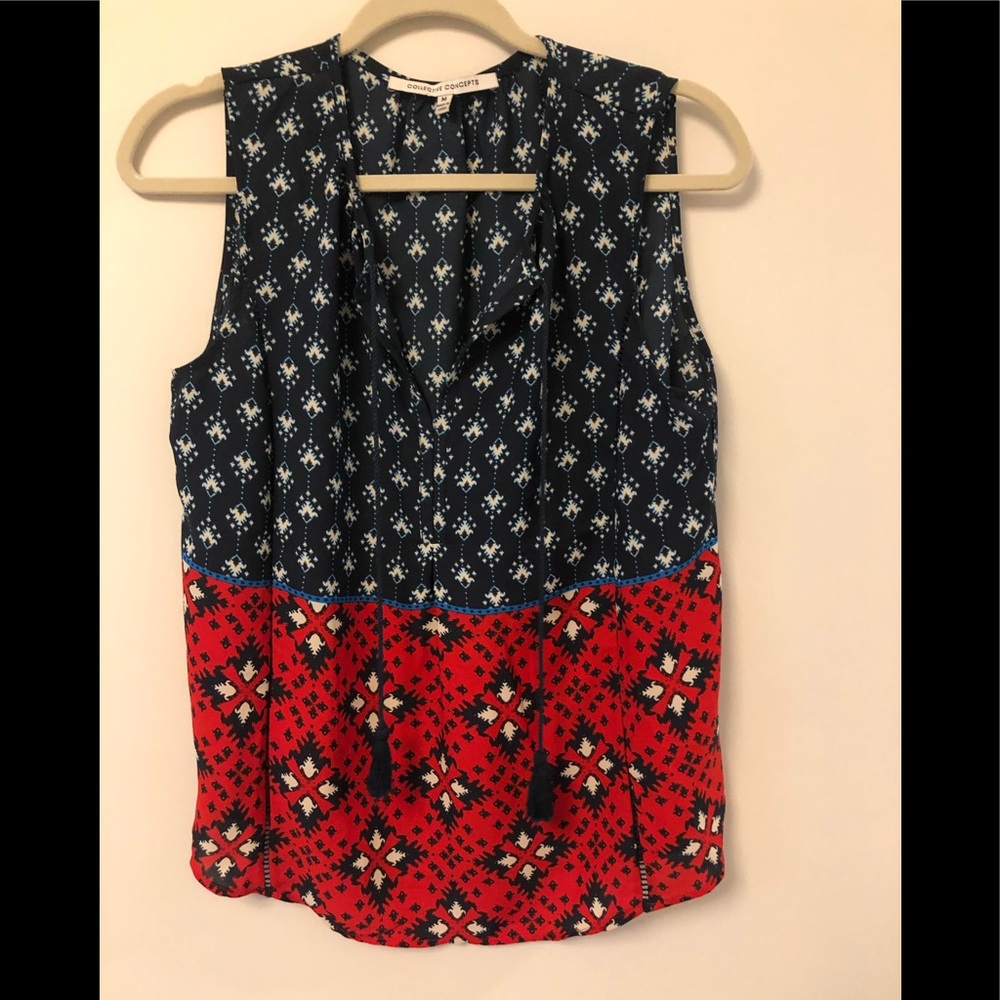Red white and blue tank top